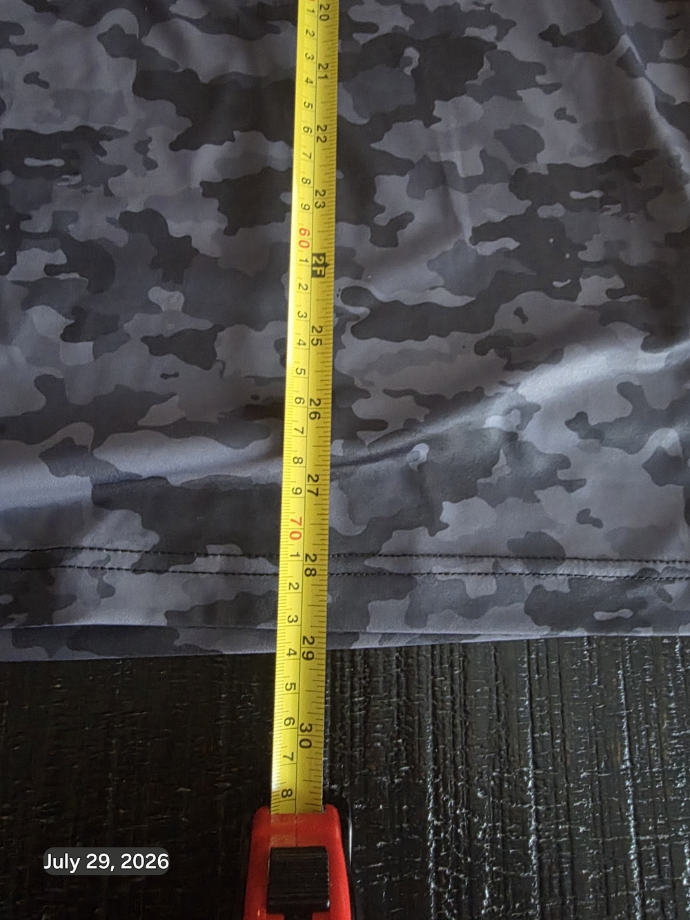 Men's Gray Camo Polo Shirt